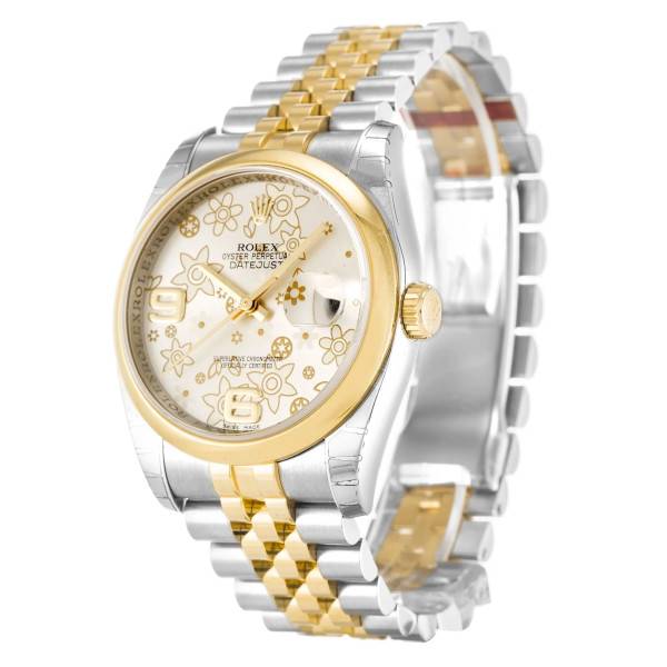 Replica Rolex Datejust Silver Floral Dial 116203 36 mm