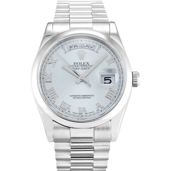 Replica Rolex Day-Date Blue Dial 118206 36 mm