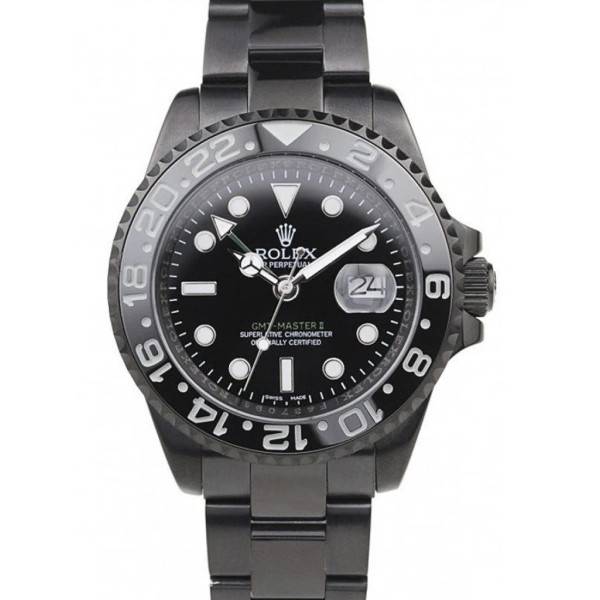 Replica Rolex GMT-Master II Black Dial REP016829