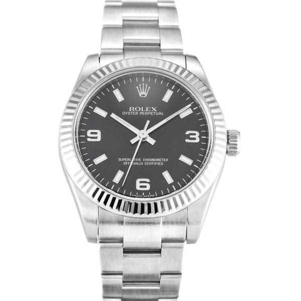 Replica Rolex Oyster Perpetual Lady Black Dial 177234 31 mm