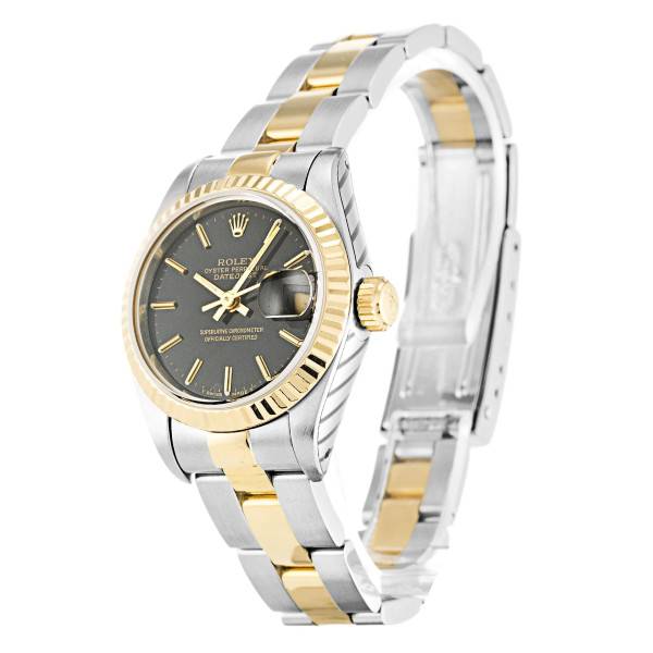 Replica Rolex Lady-Datejust Black Dial 69173 26 mm