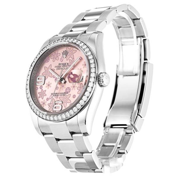 Replica Rolex Datejust Pink Floral Dial 116244 36 mm
