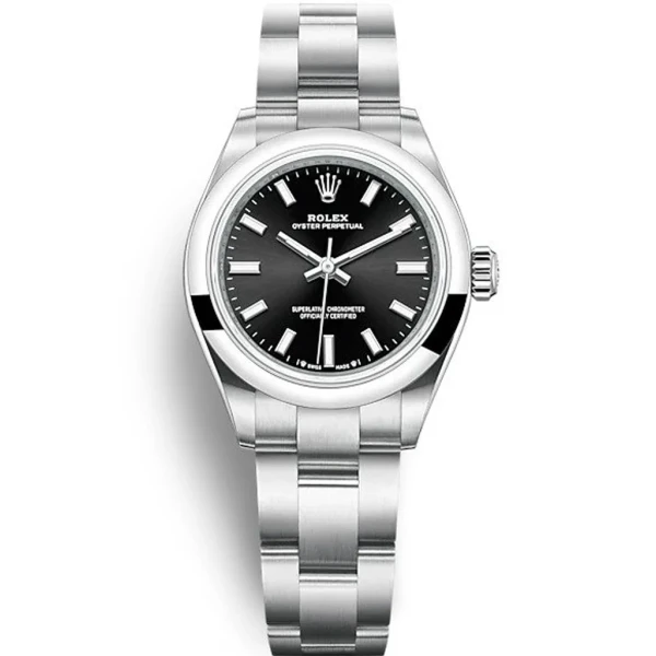 Replica Rolex Oyster Perpetual Lady Black Dial 276200 28 mm