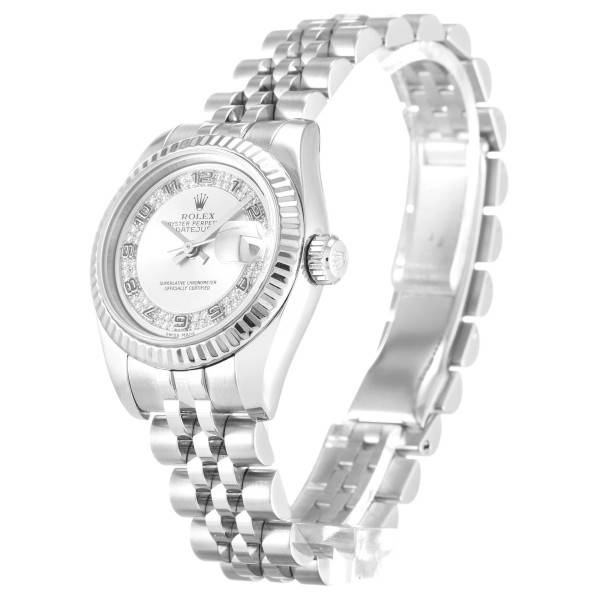 Replica Rolex Lady-Datejust Silver Dial 179174 26 mm