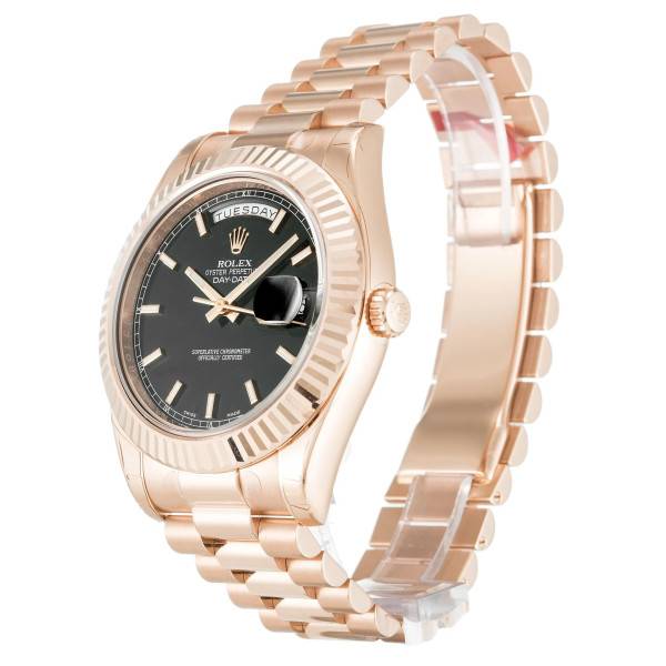 Replica Rolex Day-Date II Black Dial 218235-2 40 mm