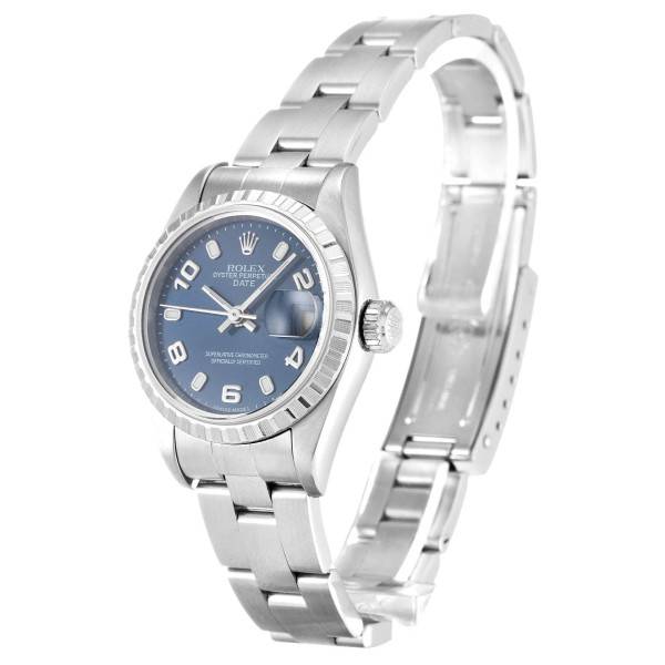Replica Rolex Oyster Perpetual Lady Blue Dial 79240 26 mm