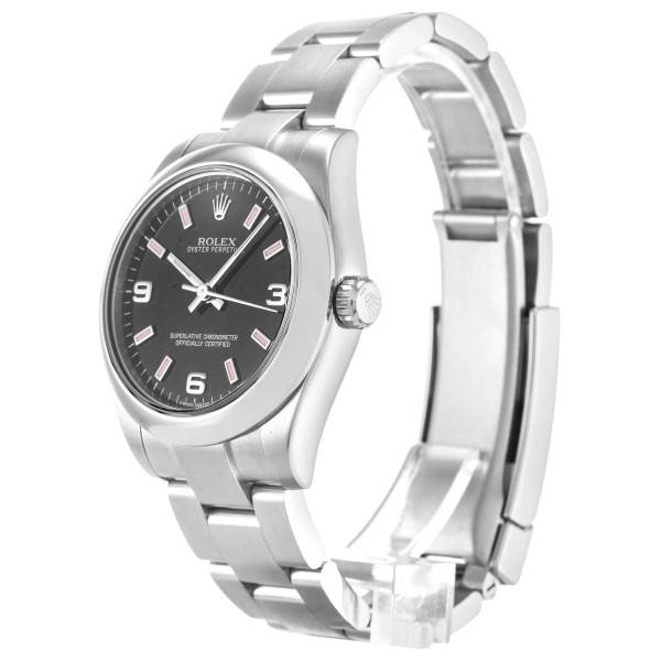 Replica Rolex Oyster Perpetual Lady Black Dial 177200 31 mm