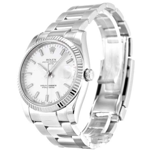 Replica Rolex Oyster Perpetual Date White Dial 115234 34 mm
