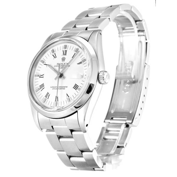 Replica Rolex Oyster Perpetual Date White Dial 15000 34 mm