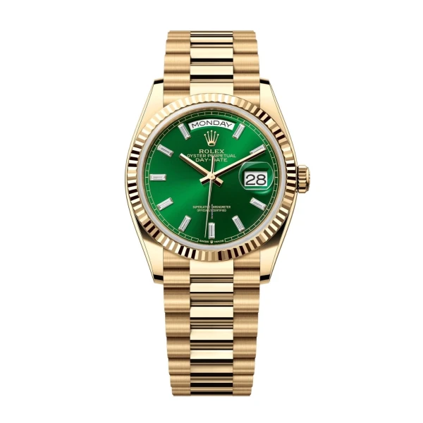 Replica Rolex Day-Date II Green Dial 128238 36 mm
