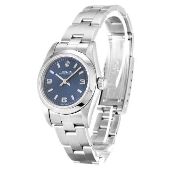 Replica Rolex Oyster Perpetual Lady Blue Dial 76080 24 mm