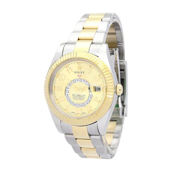 Replica Rolex Sky-Dweller Gold Dial 326938