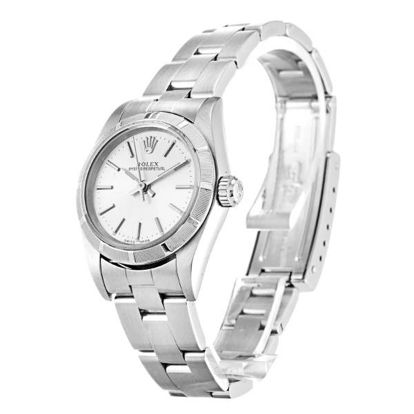 Replica Rolex Oyster Perpetual Lady Silver Dial 67230 26 mm