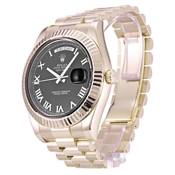 Replica Rolex Day-Date II Black Dial 218235 40 mm