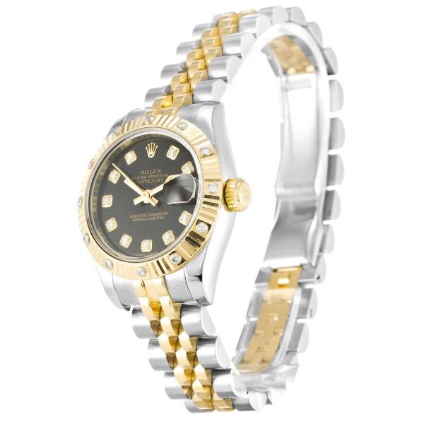 Replica Rolex Lady-Datejust Champagne Dial 179313-3 26 mm