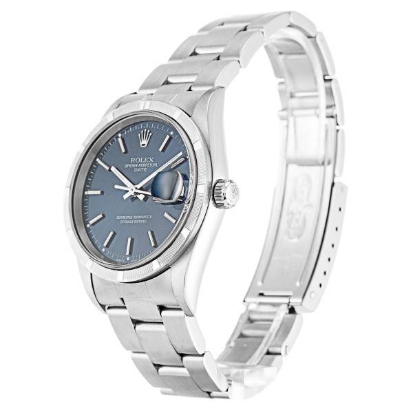 Replica Rolex Oyster Perpetual Date Blue Dial 15210 34 mm