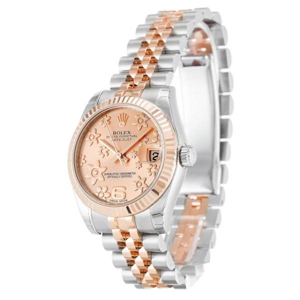 Replica Rolex Datejust Mid-Size Pink Floral Dial 178271 31 mm