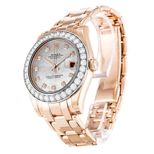 Replica Rolex Pearlmaster Mother of Pearl Dial 81285