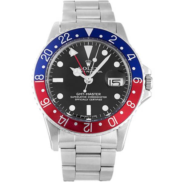 Replica Rolex GMT-Master Black Dial 16710 “Pepsi”