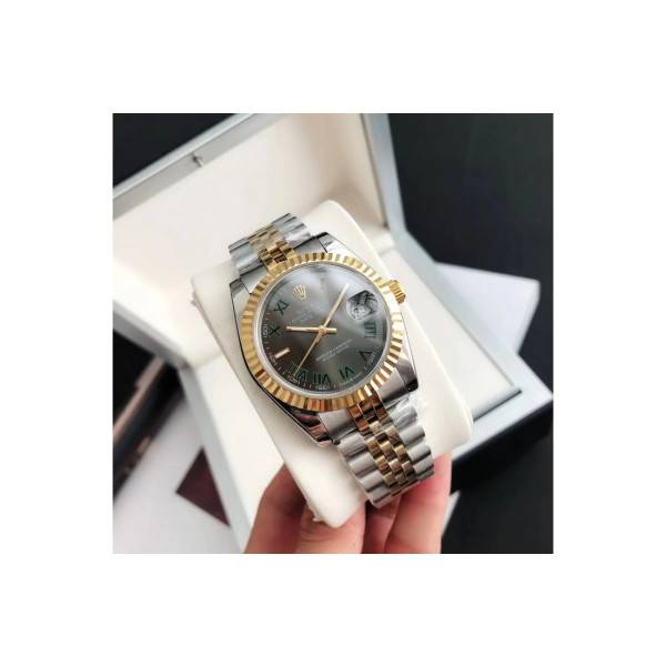 Replica Rolex Datejust RG/SS Jub Grey/Rmn 36/28 mm
