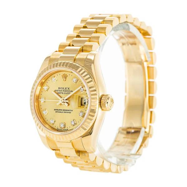 Replica Rolex Datejust Gold Dial 179178 26 mm