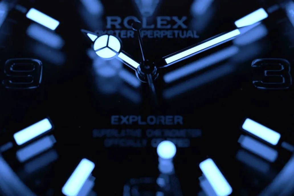 Super-LumiNova lume on Explorer dial 2025