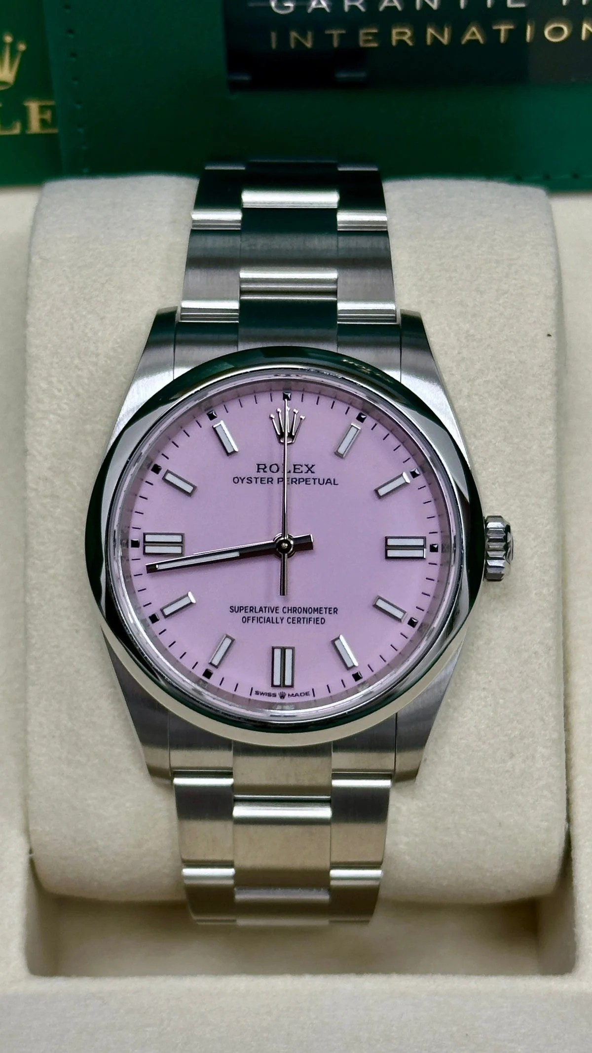 Rolex Oyster Perpetual 36mm candy pink dial 2026 reference 126000