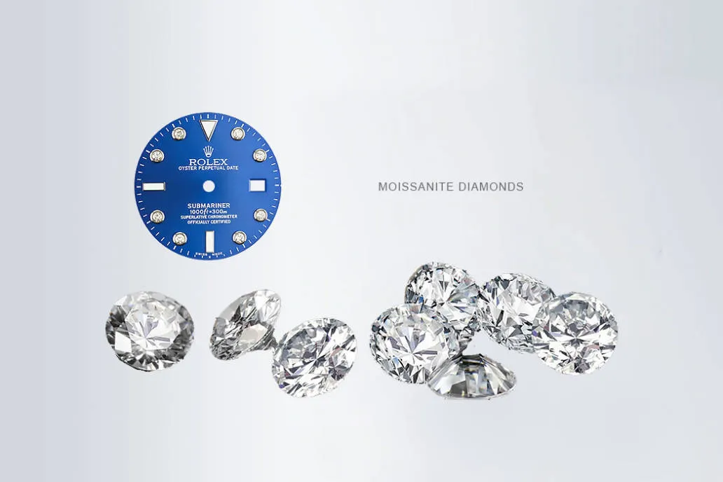 Blue dial with moissanite diamonds &ndash; Submariner 2025