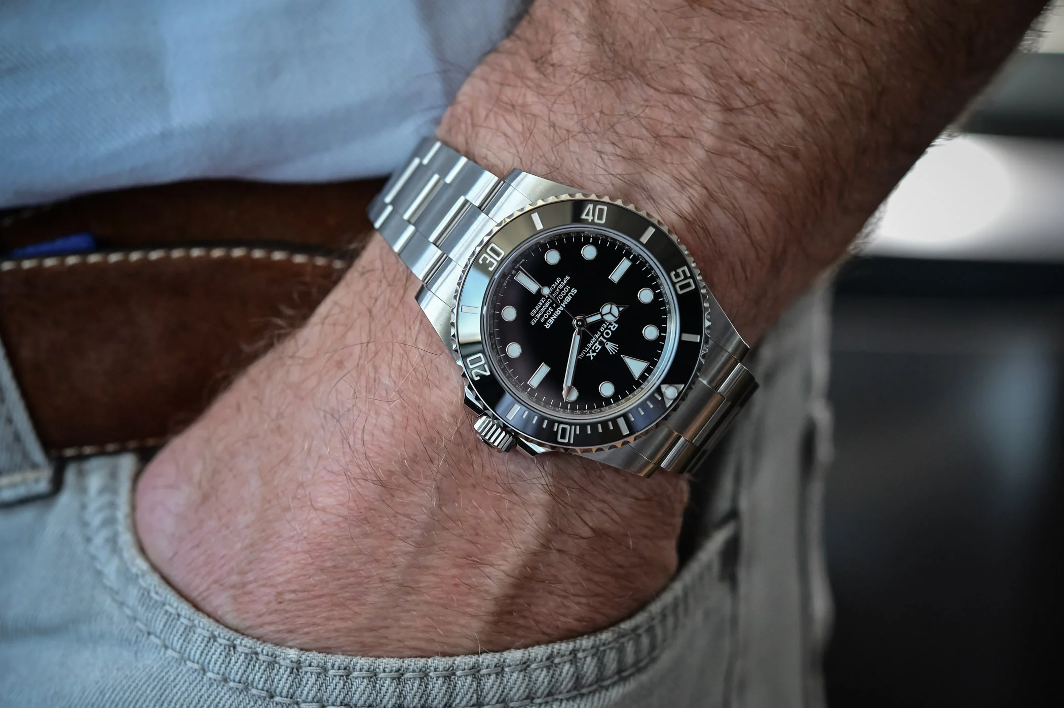 Rolex Submariner 41mm no-date reference 124060 black dial on Oyster bracelet